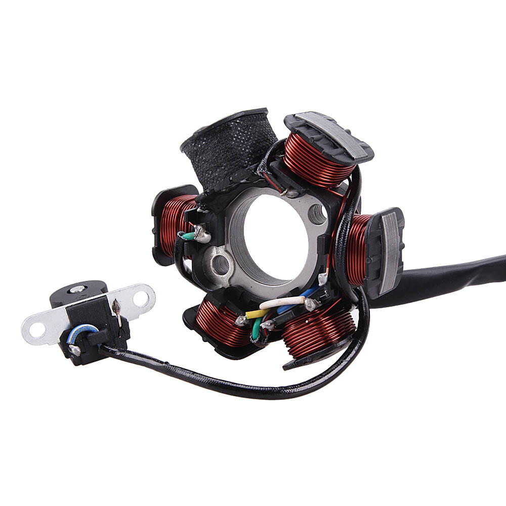 Husqvarna Stators, Magnetos &amp; Parts Stator Magneto 6 Coil (5 Wire) For Tao Tao 110cc 125cc ATV Quad - OEM Replacement Part 6 Coil Pole Stator