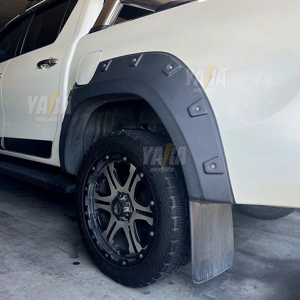 Pocket Fender Flares Suitable for Toyota Hilux GUARD ARCH Matt Black 2018-2020 - Image 4 of 4