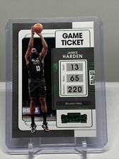 2021-22 Panini Contenders Green Game Ticket James Harden #64 Brooklyn Nets