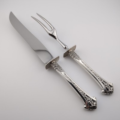 Gorham Classic Bouquet Sterling Silver Carving Set - No Monograms