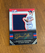 Glenn Otto 2017 USA Baseball Game Jersey Gold Ink Auto #16 Rangers Rice /89