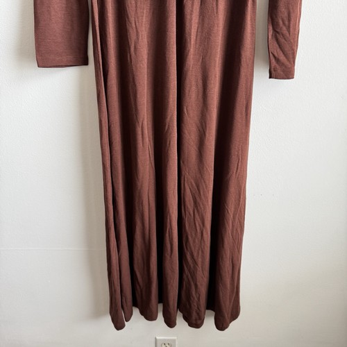 LA LIGNE Angelique Dress Size Large Cocoa Brown NWT Knit Fit Flare Twist - Picture 4 of 10