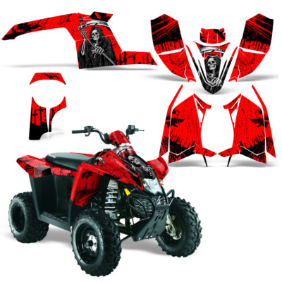 Decal Graphic Kit Polaris Trailblazer 330 ATV Quad Wrap Part Deco 10-13 REAP RED