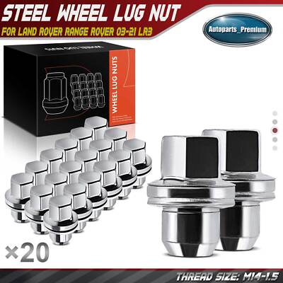 4 X Black OEM Style Locking Wheel Nuts Fits Land Rover Defender (1986