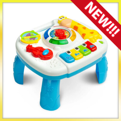 Frühe pädagogische Lernaktivität Baby Musik Geräusche Tisch Schreibtisch Spielzeug Geschenk 18 m+