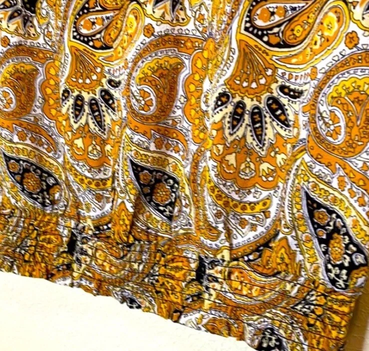 Blusa floral de manga corta para mujer Michael Kors en amarillo y naranja mediana Foto 4 de 4