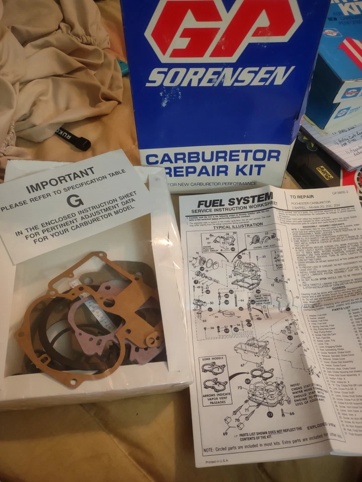 Kit reparación carburador GP/Sorensen 96-183A Foto 3 de 3
