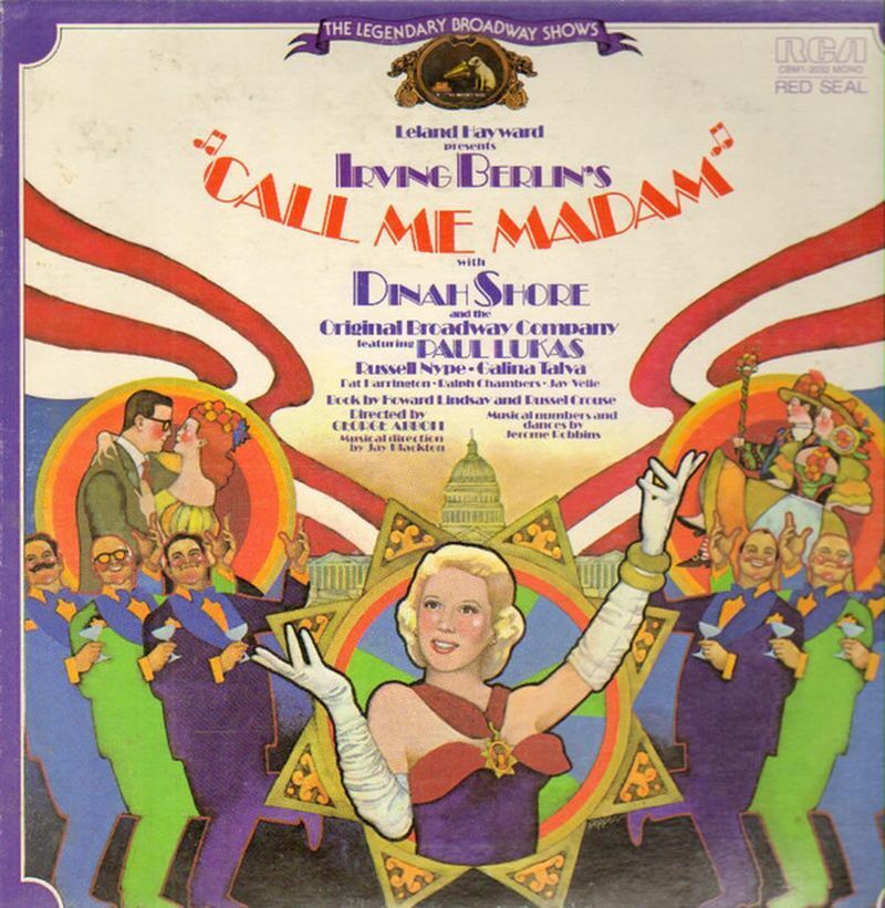 Photo 1 - LP "Dinah Shore ‎– Call Me Madam - Original Show Album" - CBM1-2032