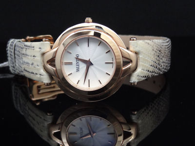 Valentino V38SBQ5002 Rose Gold V-Collection Lizard Leather Band