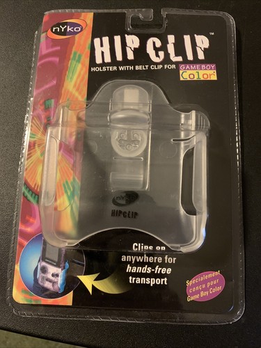 Nyko Hip Clip Clear Holster with Belt Clip Game Boy Color Vintage 2000