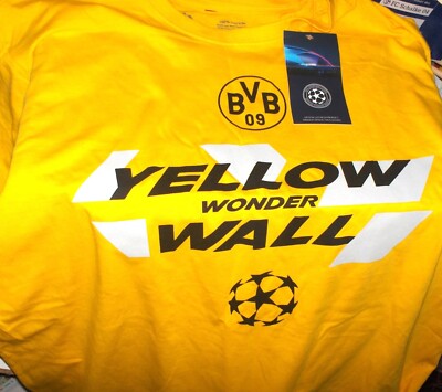 BVB T-SHIRT FINALE LONDON UEFA CL 2024 Gelbe Wand gelb Gr. XL  Neu,Lizenz,