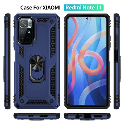 Armor Hybrid Ring Stand Phone Case For Xiaomi Redmi Note 11T 12 11 10 9 8T 10T
