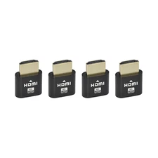 4 pcs 4K HDMI Dummy Plug Virtual Monitor Display Emulator Headless Adapter