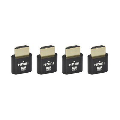 4 pcs HDMI Dummy Plug 4K Headless Display Emulator for Windows Mac OSX Linux