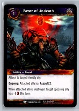 2011 World of Warcraft TCG: Twilight the Dragons Favor of Undeath #24