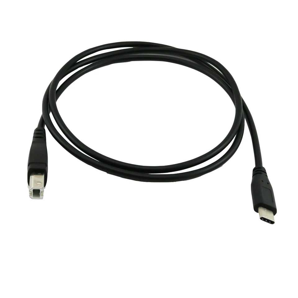 USB 3.1 Type C Male to USB 2.0 B Male Printer Scanner Data Connector Cable 3ft - Image 2 of 4