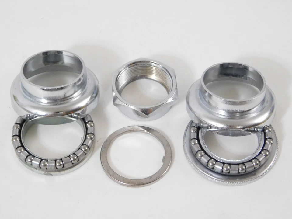 NOS Tien Hsin TH-201 Threaded Headset Chrome 1" x 24T 22.2x30x27 Aluminum Alloy - Image 2 of 2