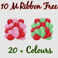 10'' Helium Balloons Latex 100Pcs Plain Wedding Balloon Birthday Party Decor UK