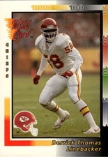 1992 Wild Card Derrick Thomas #80 Kansas City Chiefs 8G