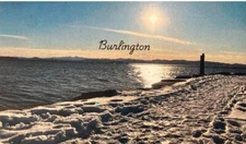 postcard of Burlington, VT Waterfront
