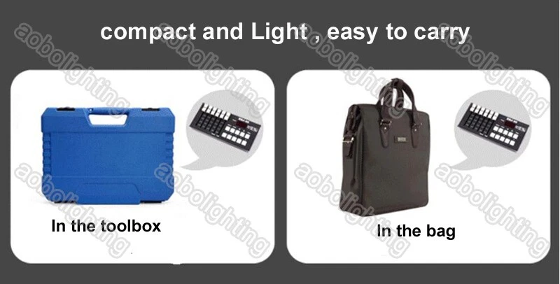 Stage Light Dmx Controller 512 Battery Powered Mini Stage Lighting Console 30CH - Image 3 of 4