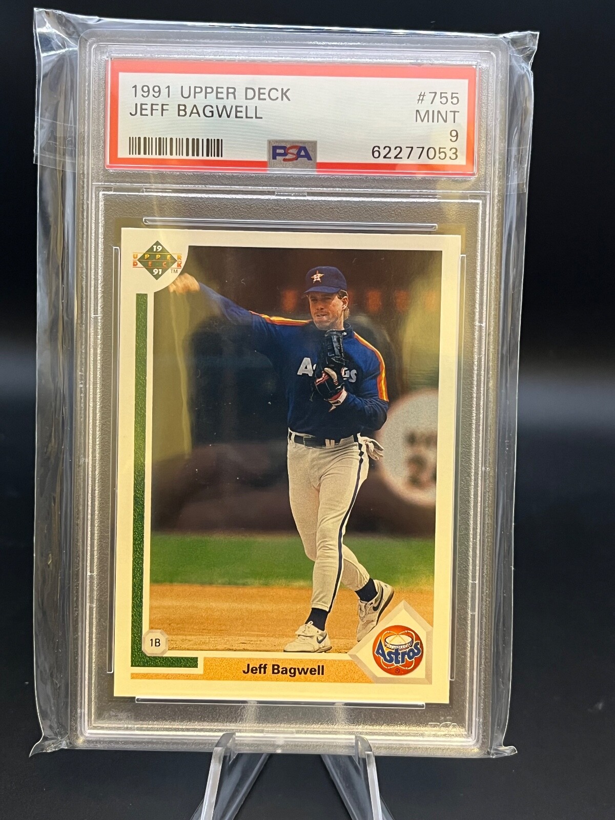 PSA 9 1991 Upper Deck Jeff Bagwell #755 Rookie RC HOF Mint