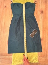 J Crew Formal Dress Size 2 Teal Blue Green Strapless NEW WITH TAG. Classy