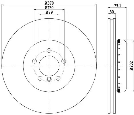 Front Brake Disc JAPANPARTS DI-0116