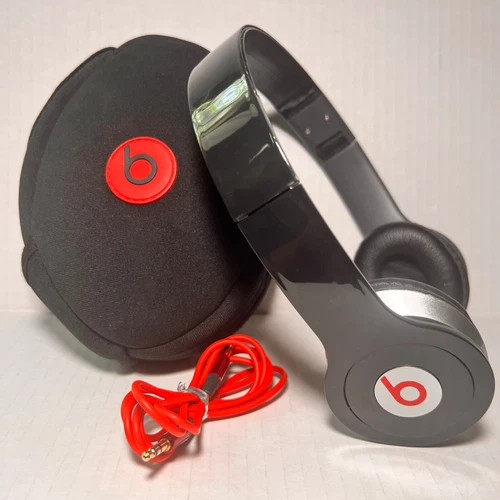 Monster Beats by Dr. Dre Solo HD Wired On-Ear Black & Red Glossy Headphones