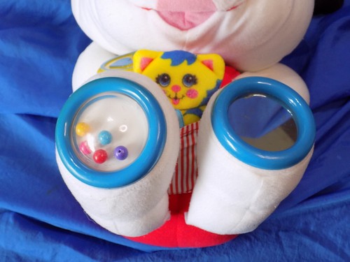 Playskool Busy Puppy Plush Activity Toy w Crinkle Ear Rattle Squeak Toy VTG 1988 - Picture 6 of 7