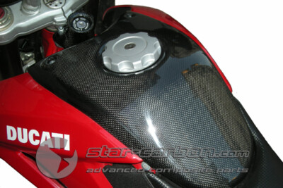 DUCATI HYPERMOTARD 796 1100 CARBON FIBER TANK COVER | eBay