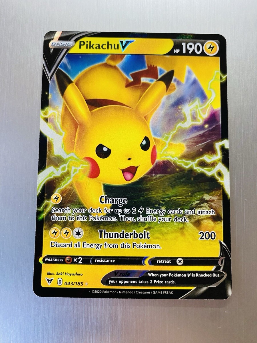 おっぱっぴーv( (゜) Д(゜) )v Pikachu V Ultra Rare 043/185- Vivid Voltage | eBay