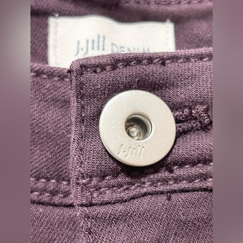 J Jill Denim Damen Jeans Hose Authentic Fit Slim Ankle Größe 14R Lila - Bild 3 von 7