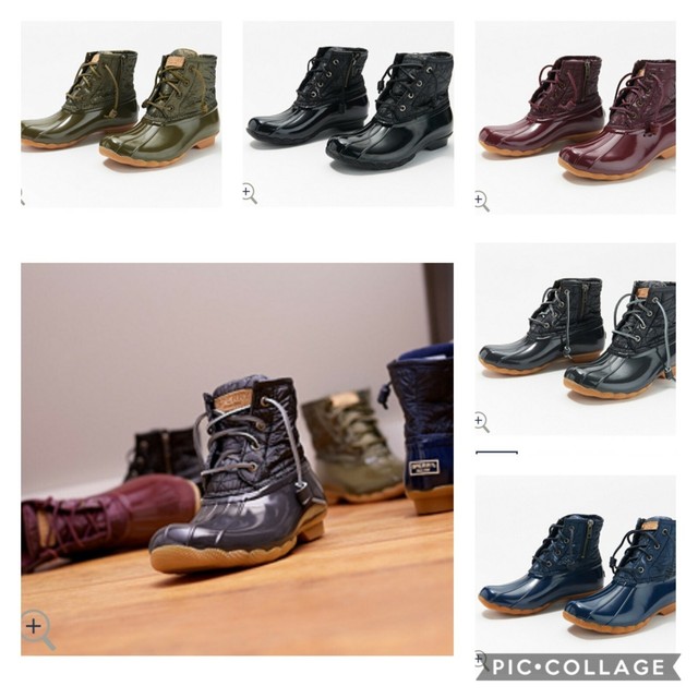 sperry nylon quilted duck boot