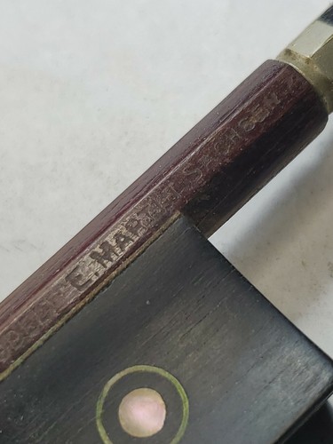 Vintage Violin Bow Bausch Model E. Martin Sachsen 52 grms 29" long needs hair - Picture 11 of 12