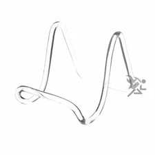 Clear Acrylic Plate Display Easel 5" Rod