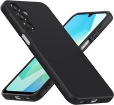 Samsung Galaxy A16 4G | 5G Case Cover Liquid Soft Silicon Gel Matte Black