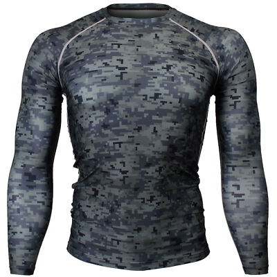 BTOPERFORM [FX-111K] Training Rash guard Skin Tight CAMO Compression Base layer