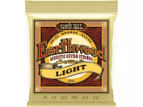 Ernie Ball 2004 Earthwood 80/20 Bronze Light Acoustic Guitar Strings (FVS009476)