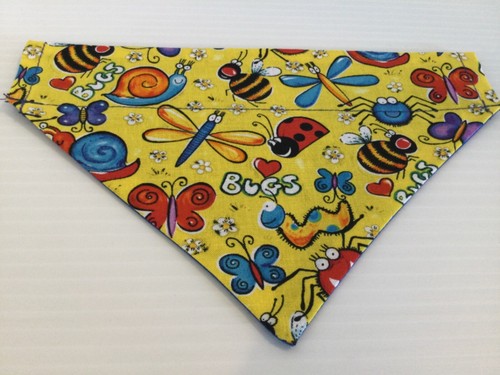 Niedlicher Bug Print klein über dem Halsband Hund Bandana Haustier Mode Zubehör - Bild 3 von 3