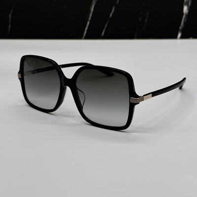 NEW GG1448SA 001 GUCCI BLACK GREY SQUARE WOMEN GUCCI
