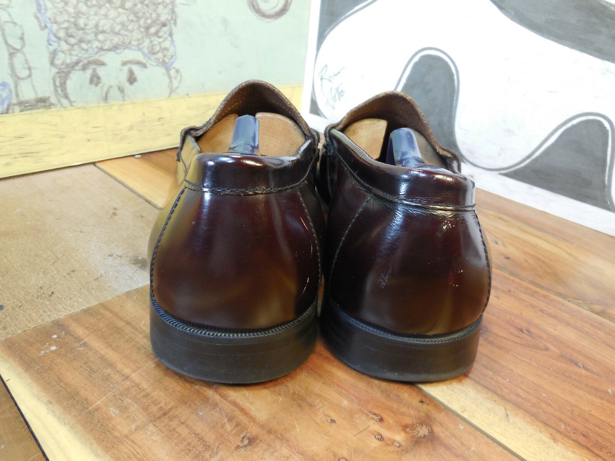 Johnston & Murphy Brown Leather Penny Loafers Men