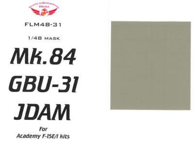 Flying Leathernecks Decals 1/48 MK.84 GBU-31 JDAM BOMB PAINT MASK SET