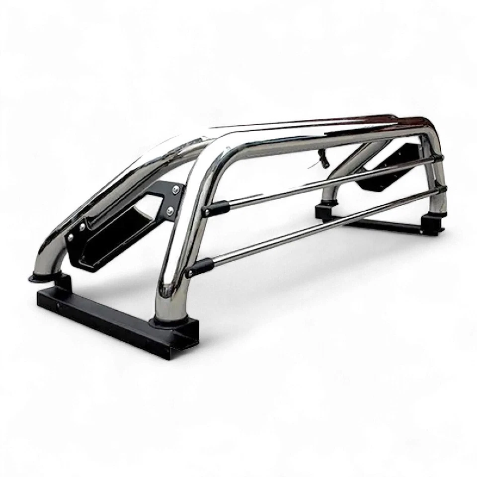 For Ford Ranger T6 T7 T8 Double Cab Chrome Roll Bar Stainless Steel Sports Bar - Image 3 of 4