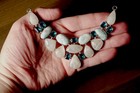 Beautiful Sky Blue Larimar, Rainbow Moonstone, Blue Topaz 18” Artisan Crafted