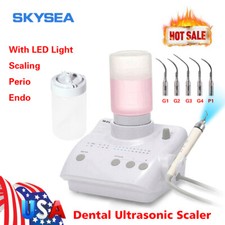 Dental Detachable Ultrasonic Scaler LED Handpiece Fit Woodpecker EMS + 2*Bottles