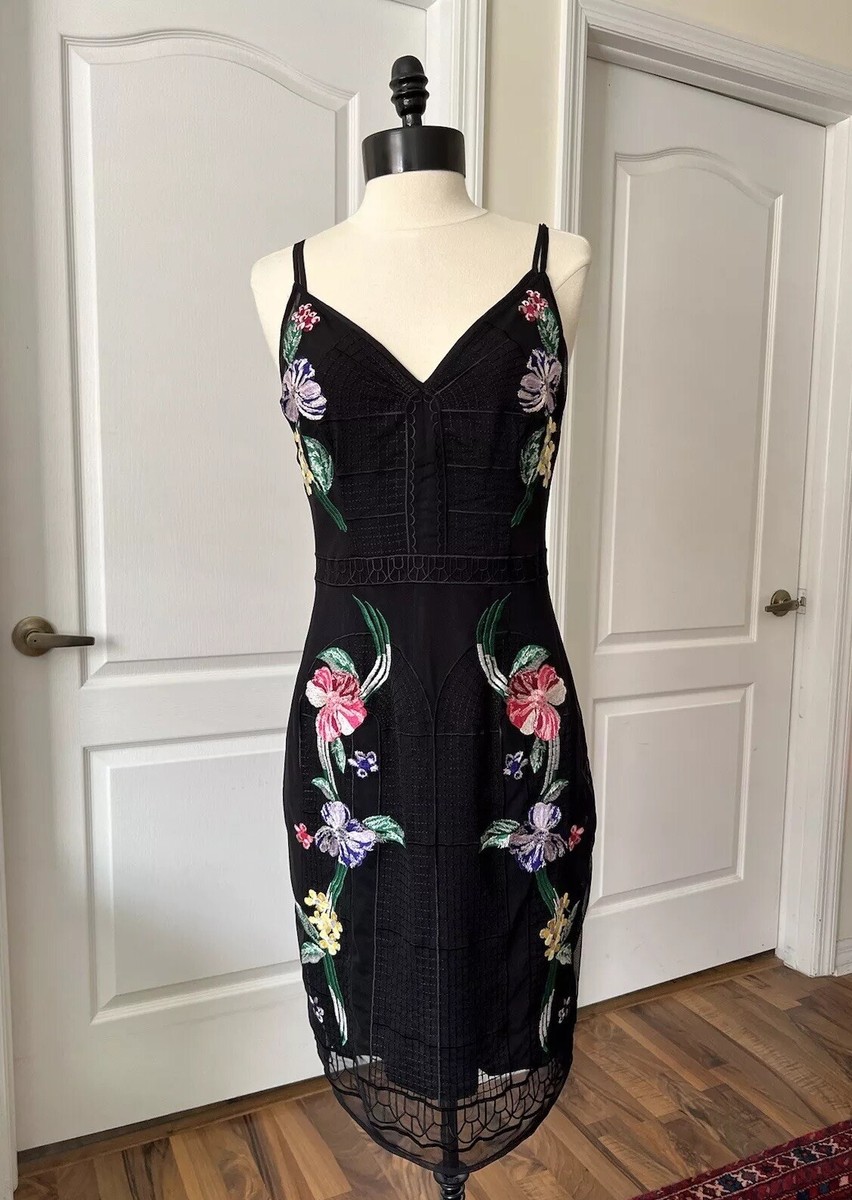 ainsley floral embroidered mini dress Ainsley Blue Floral Dress | Dresses main image 0