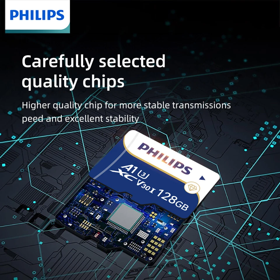 PHILIPS Micro SD Card 128GB Up to 130MB/s, microSDXC UHS-I, C10, U3, A1, V30 - Image 4 of 4