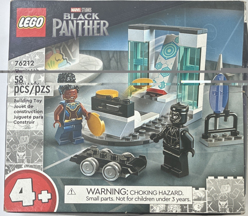 LEGO Marvel Shuri's Lab 76212, 58 Pieces, Shuri & Black Panther Minifigures