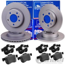 ATE BREMSSCHEIBEN + BELÄGE VORNE + HINTEN für VW CADDY 3 III Bj. 2010 - 2015